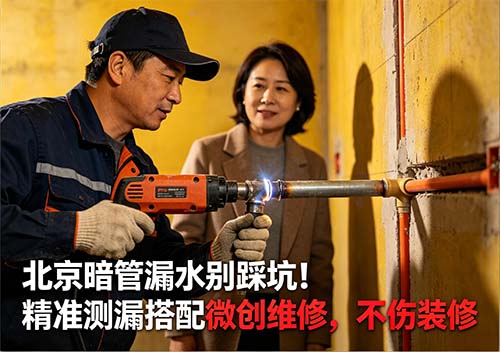 北京暗管漏水别踩坑！岳师傅精准测漏搭配微创维修，不伤装修