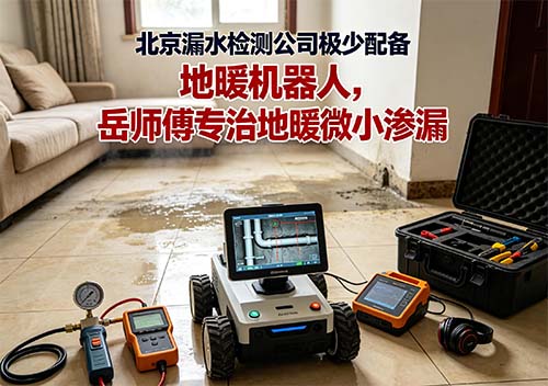 北京漏水检测公司极少配备地暖机器人，岳师傅专治地暖微小渗漏