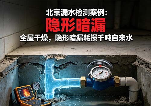 北京测漏真实案例：全屋干燥，隐形暗漏耗损千吨自来水